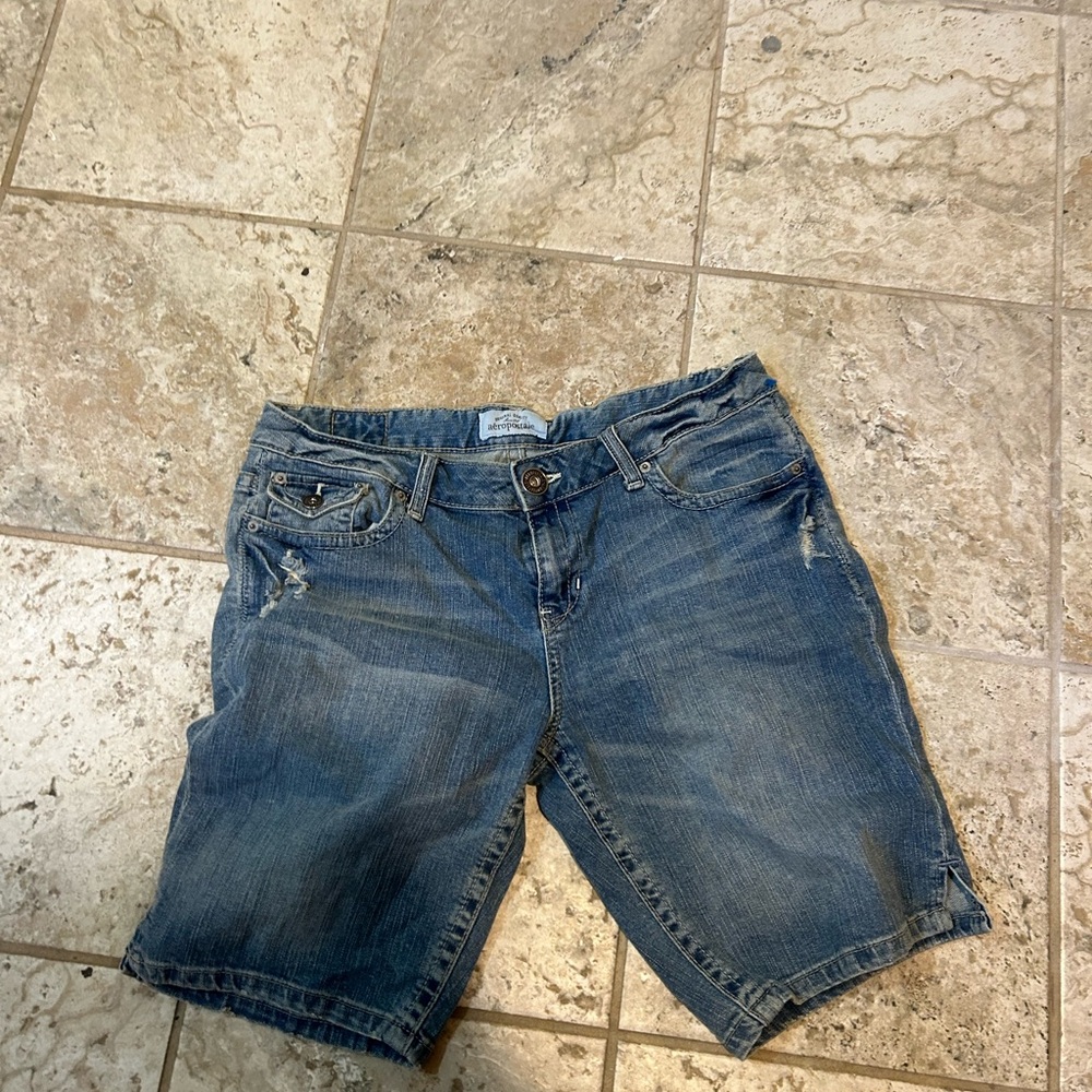 Blue Denim Shorts